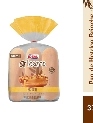 Artesano Hot Dog Brioche 370g 6 pzs