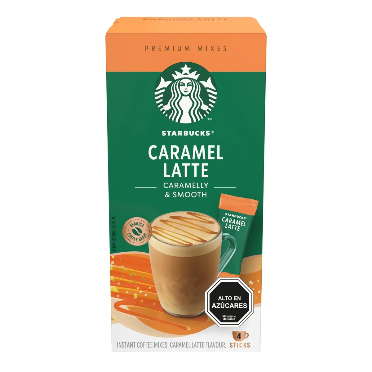 Café Starbucks Caramel Latte 4un 1