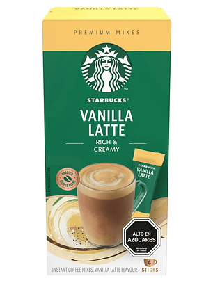 Café Starbucks Vainilla Latte 4un
