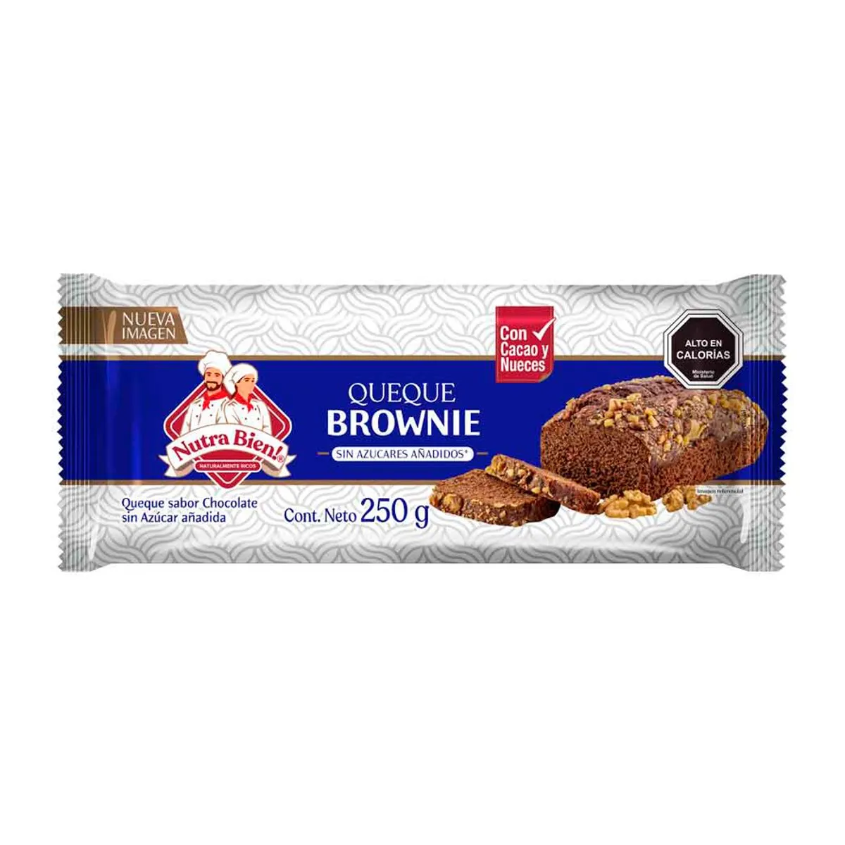 Queque Familiar Sin Azucar Brownie 250g 1