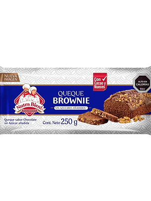 Queque Familiar Sin Azucar Brownie 250g