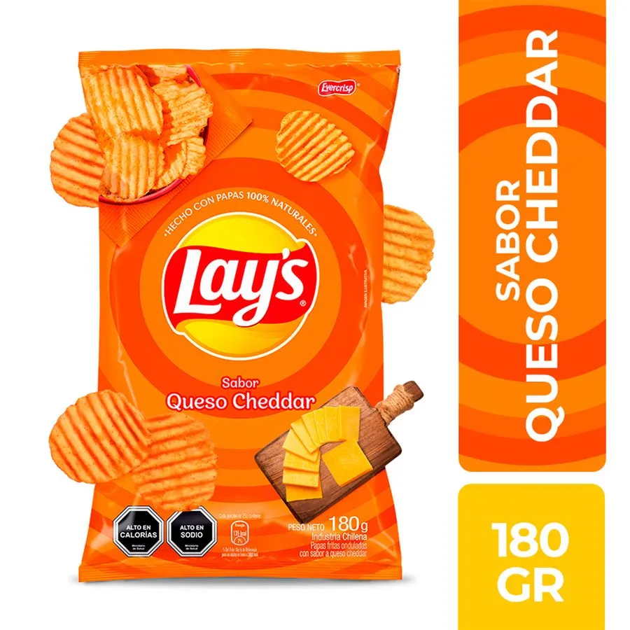 Papas Fritas Lay's Cheddar 180 g 1