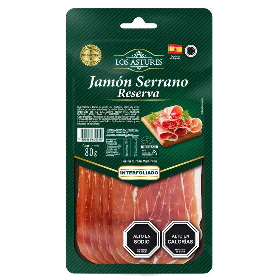 Jamón Serrano Los Astures 80 g 1