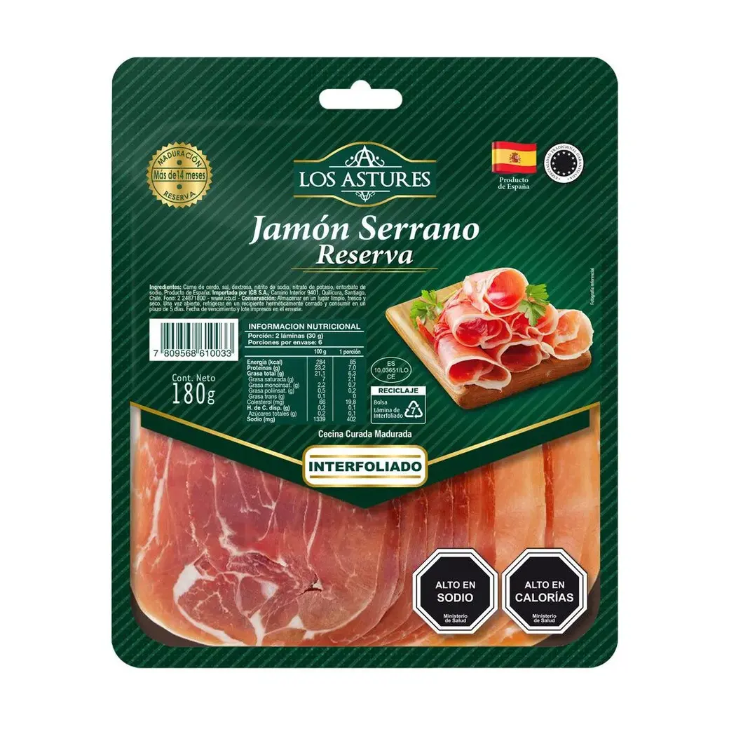 Jamón Serrano Astures 180 grs. 1