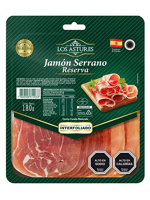 Jamón Serrano Astures 180 grs.