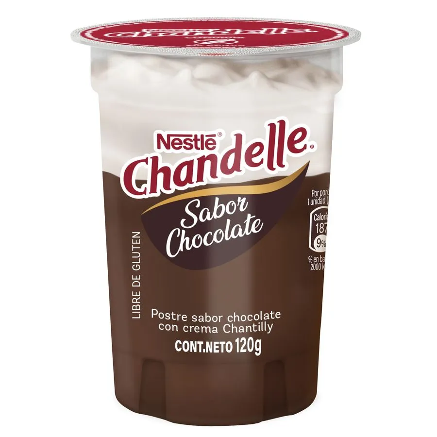 Postre Chandelle Crema Sabor Chocolate 120 g 1