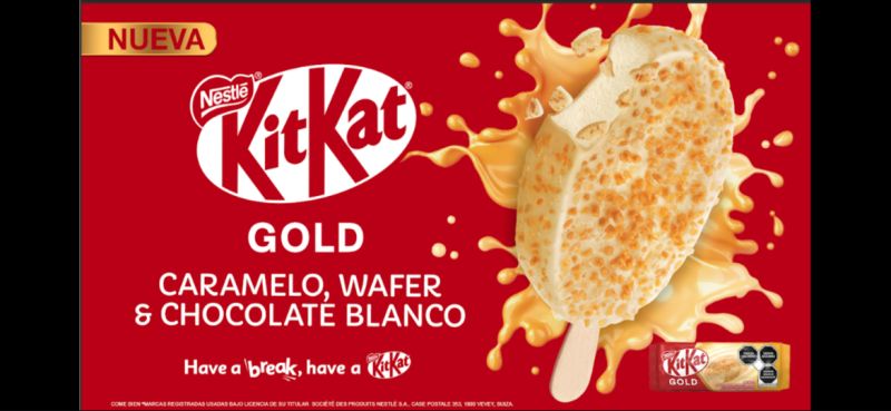 Helado Kit Kat Gold 1