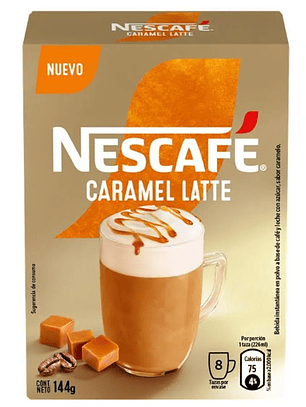 Café Nescafé Caramelo Latte 8 x 18 g