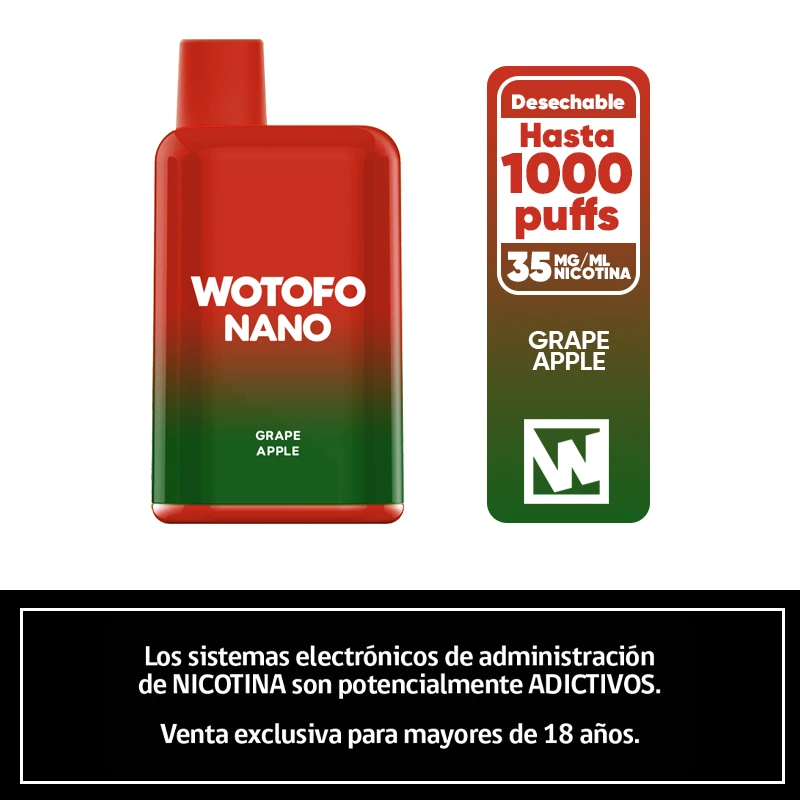 Wotofo Nano 1000 Puffs – Grape Apple 1