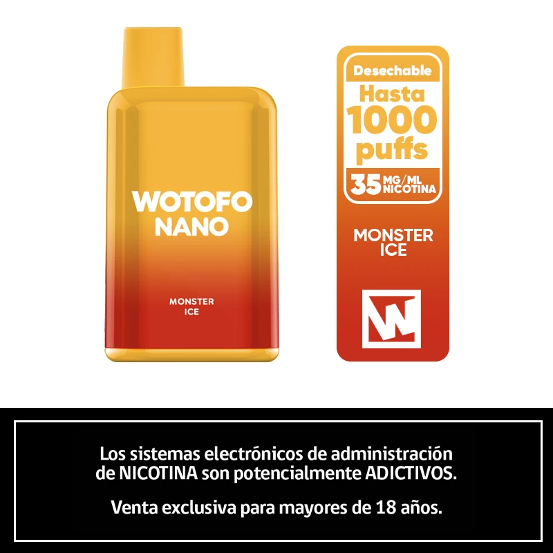 Wotofo Nano 1000 Puffs – Monster Ice 1