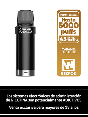 NexPOD Recarga 5000 Puffs – Caramel Tobacco