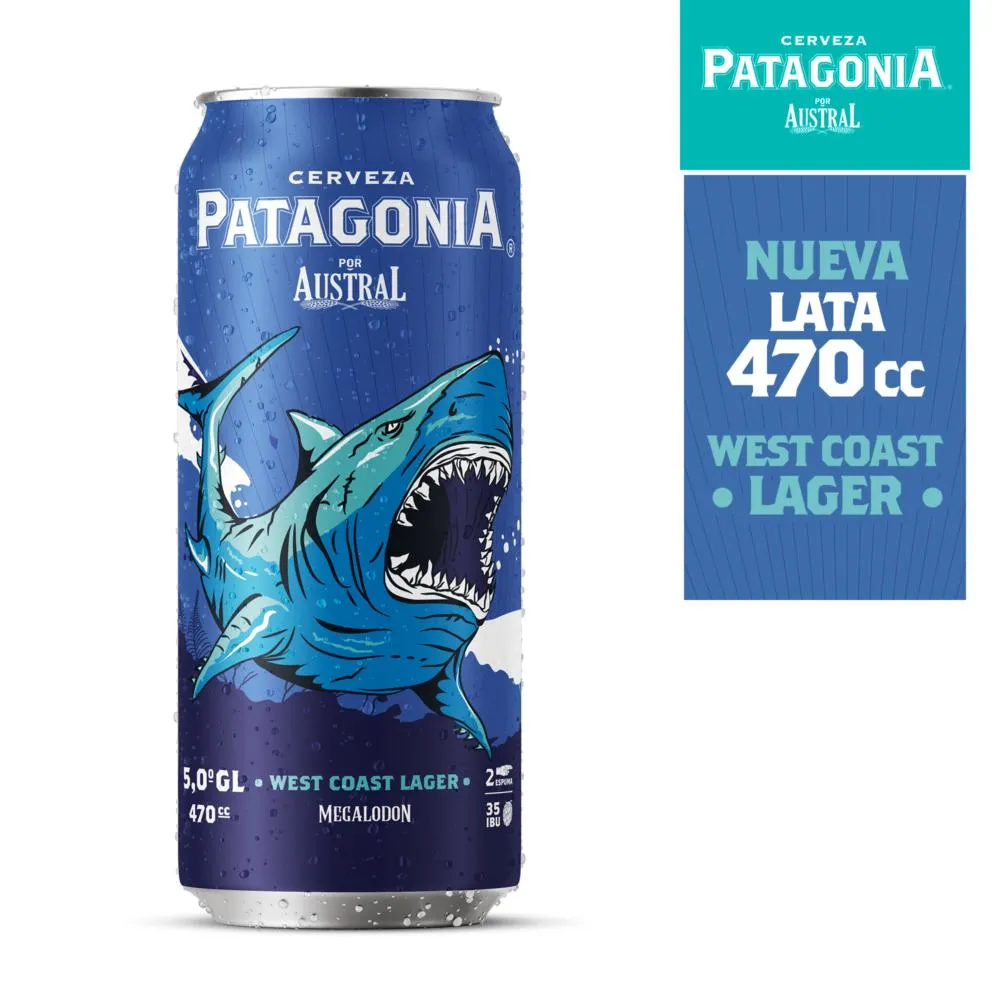Cerveza Patagonia West Coast Lager Megalodon 1