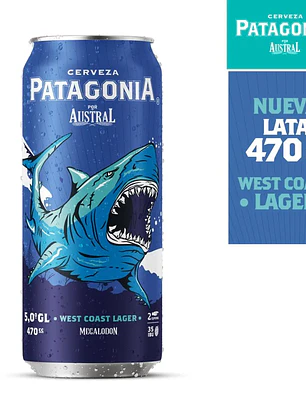 Cerveza Patagonia West Coast Lager Megalodon