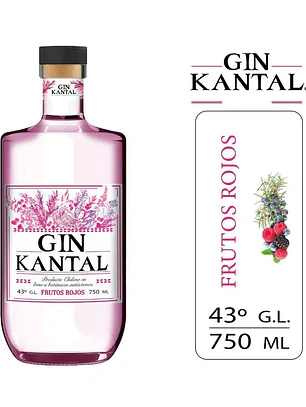 Gin Kantal Frutos Rojos 43 750cc