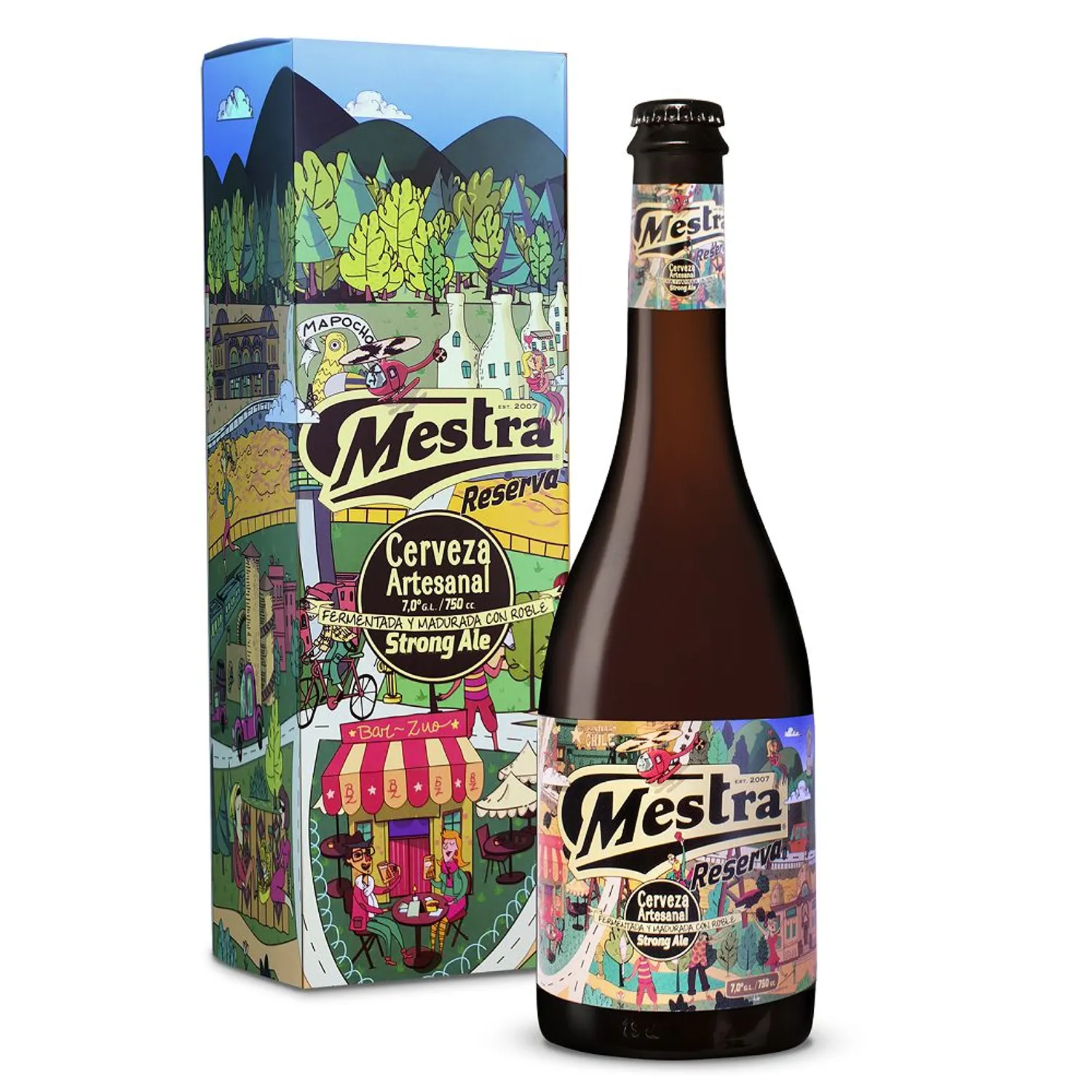 Cerveza Artesanal Mestra Strong Ale 750cc 1