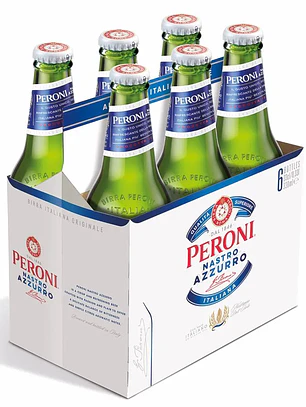 Pack 6 un. Cerveza Peroni Premium Lager 5.1° 330 cc