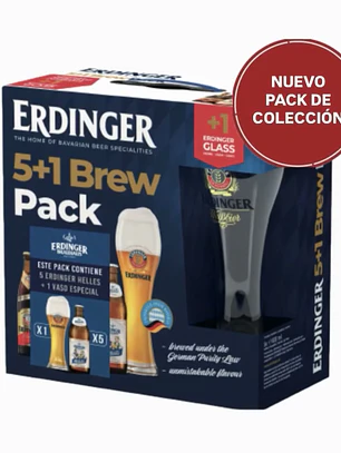 Pack Mundial : 5 Erdinger Helles + 1 Copa 