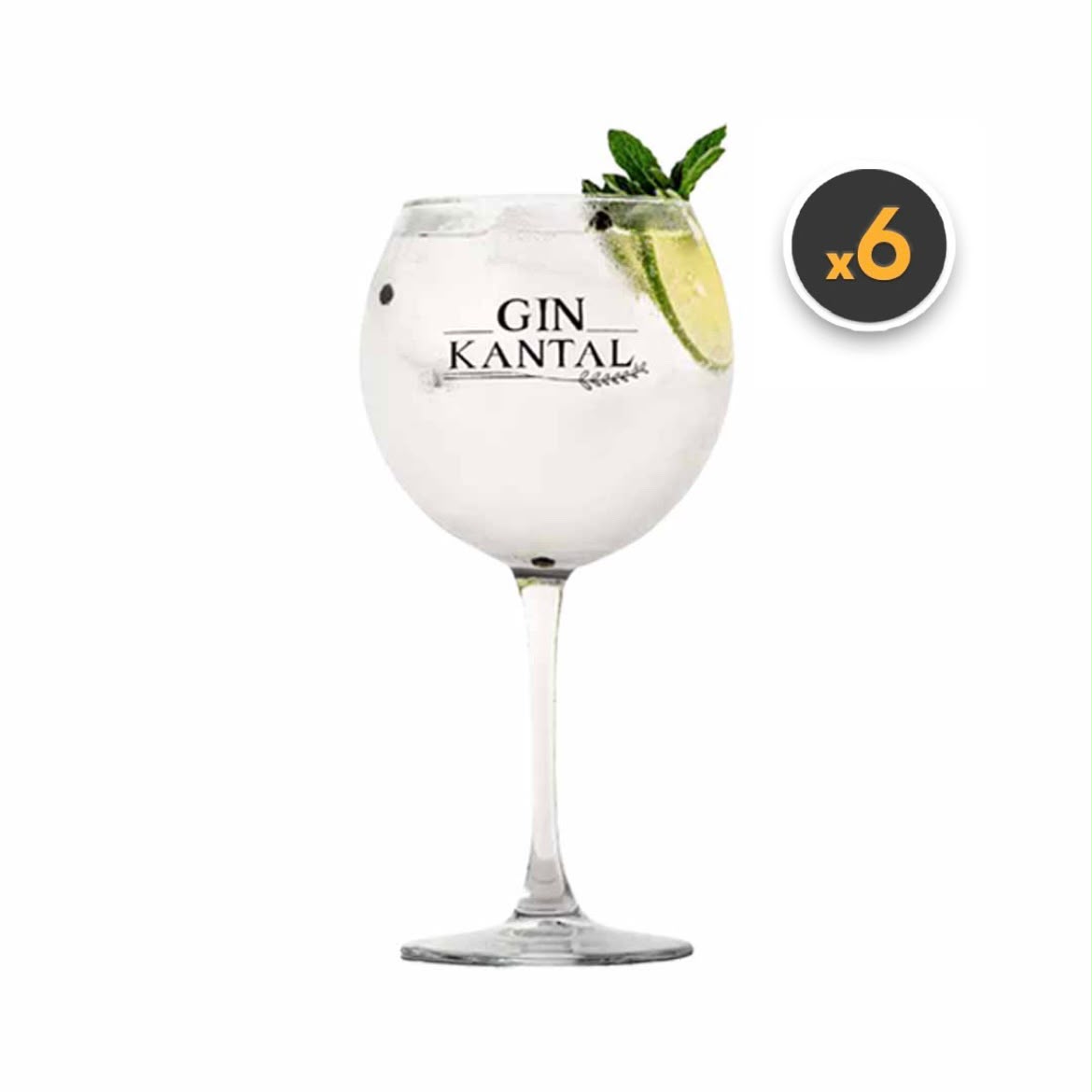 Caja 6 Copas Gin Kantal 500cc 1