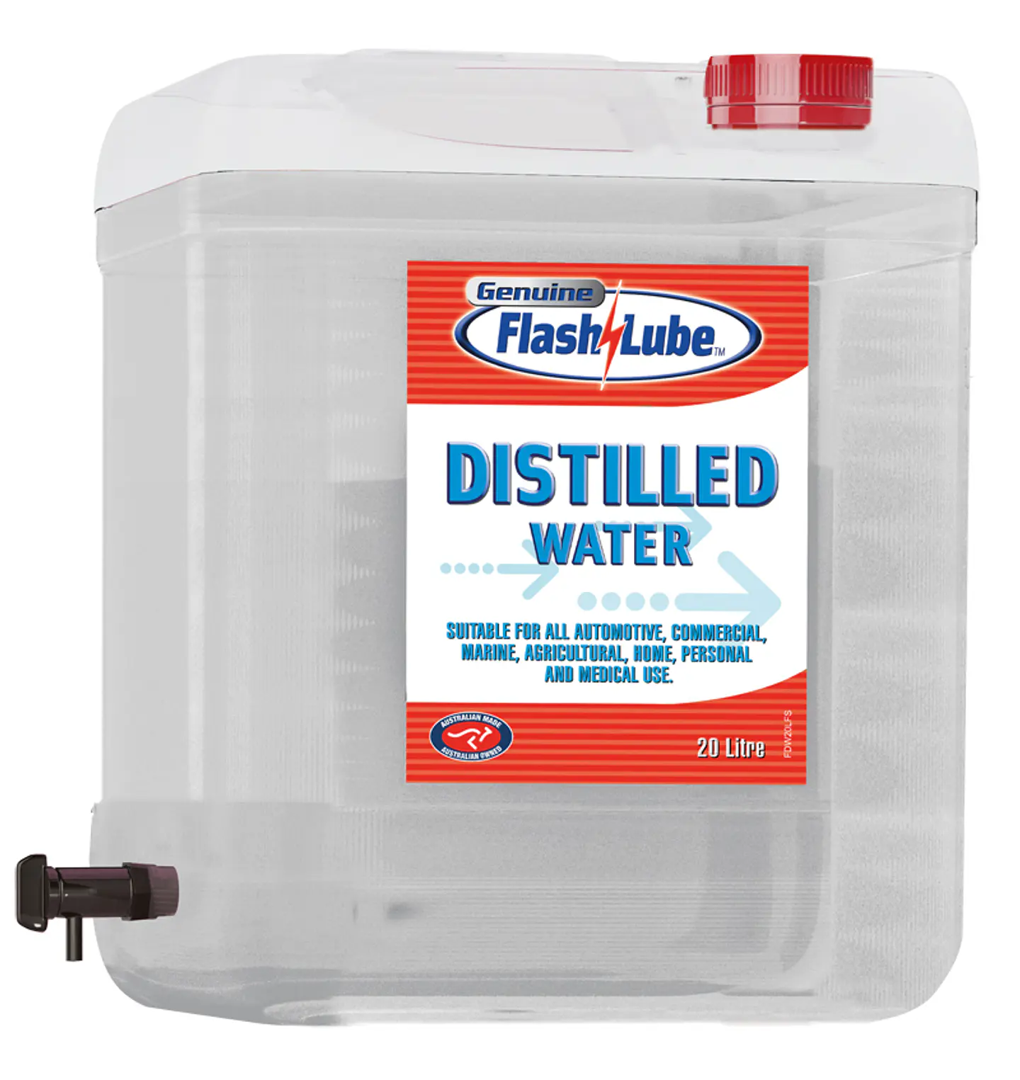 FLASHLUBE DISTILLED WATER 20L 1