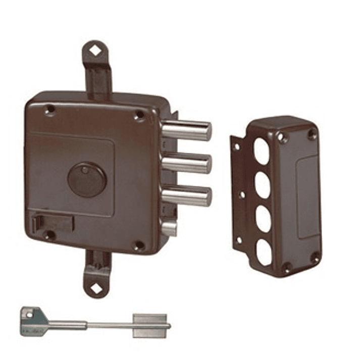 Fechadura Cisa 57167-62-2 S/Trancas+Chave Serviço 1