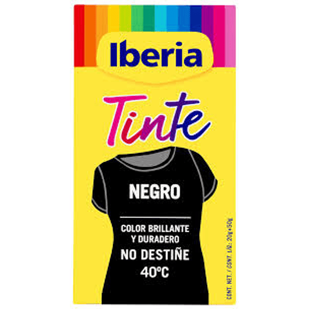 2845-TINTA TINGIR ROUPA PRETA IBERIA