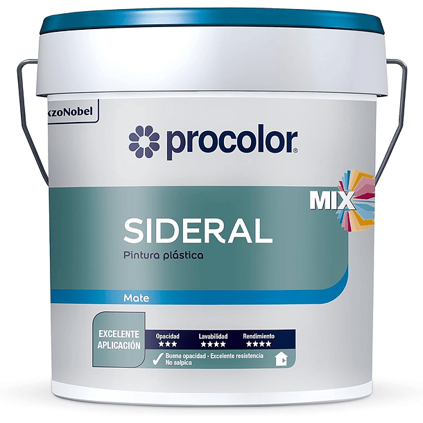Tinta Plástica Sideral Mate 1L