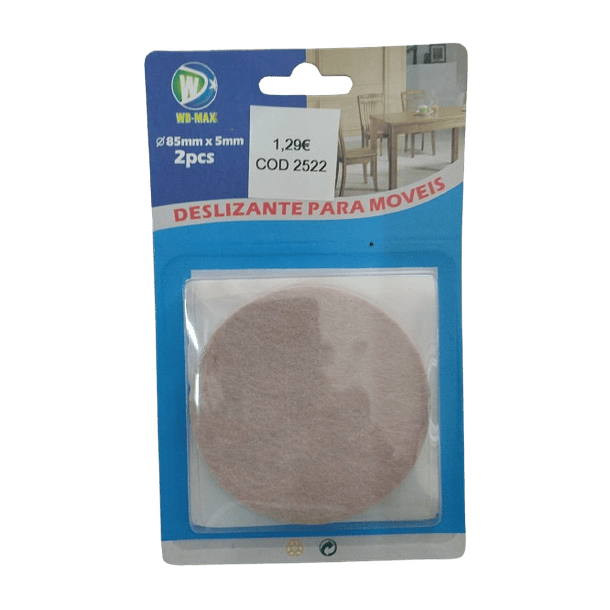 2522- Deslizante para móveis 85mmx5mm