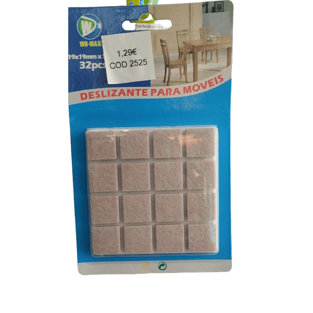 2525- Deslizante para móveis 19x19x5mm