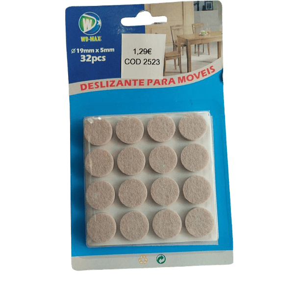2523- Deslizante para móveis 19mmx5mm