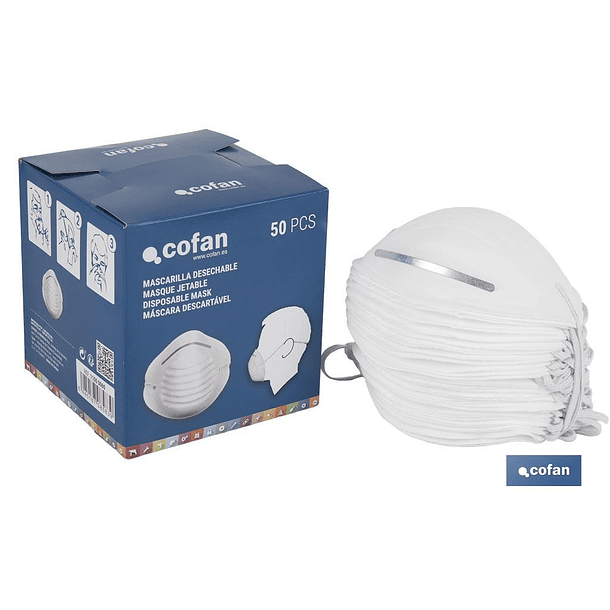 3059- Máscara descartável 50 PCs Cofan