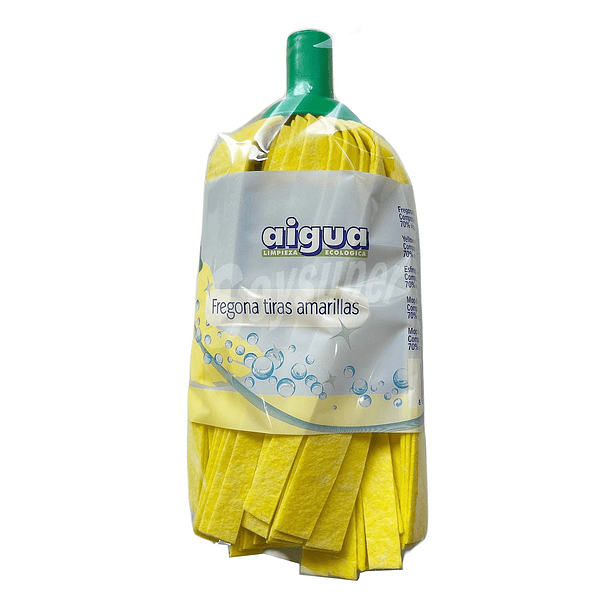 274- Esfregona Tiras Amarelas