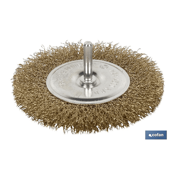 3050- Escova Circular Ondulada 6X100 0.3MM Cofan