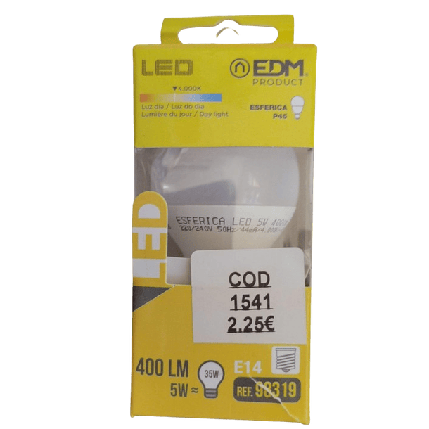 1541- Lâmpada EDM 400LM 5W