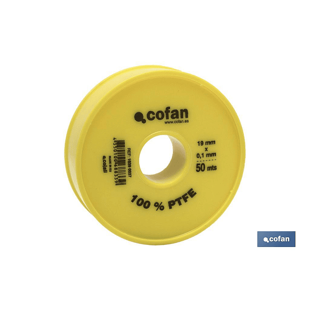 0091- Rolo PTFE de 19mm x 0,10mm Cofan