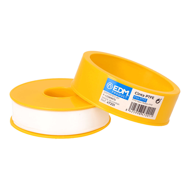 2793- Fita PTFE Branco 19 mm x 50 m EDM