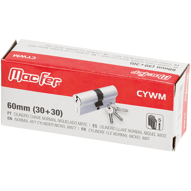 713- Fechadura Cilindro Chave Normal CYWM 70MM 30+40