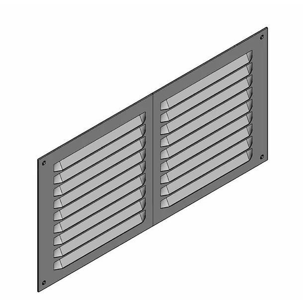 980- Grelha de ventilação ant-mosquitos dupla 15x30 cm
