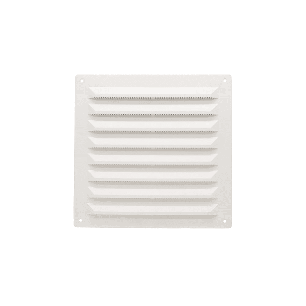 982- Grelha de ventilação ant-mosquitos Branca Laqueado  15x15 cm x0,6mm