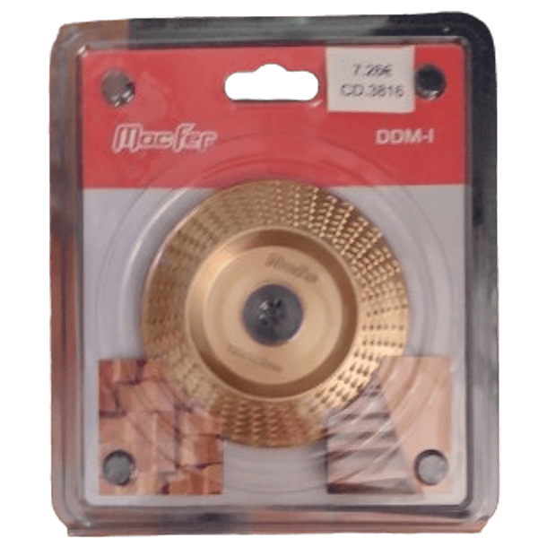 3813- Disco desbaste madeira MacFer 100x22,2mm