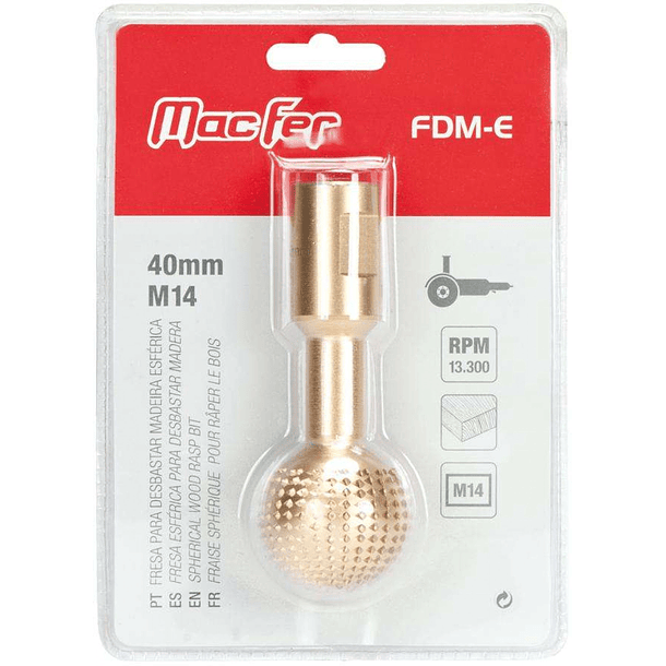 3819- Fresa desbaste madeira MacFer 40mm