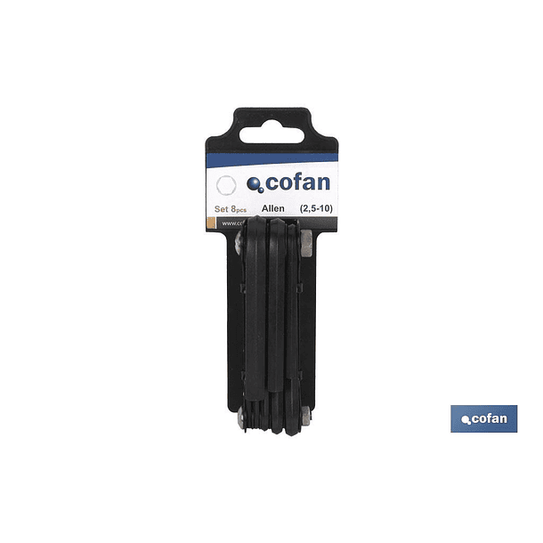 200- Kit chaves sextavadas COFAN 8PCS