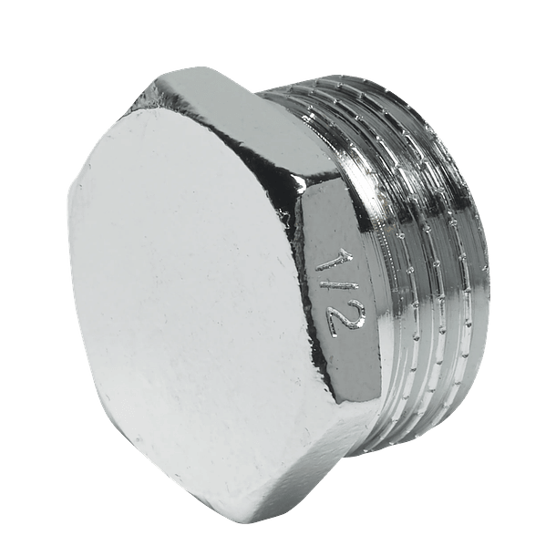 Tampão cromado Macho