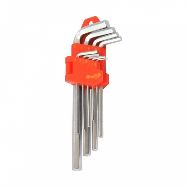 3986- Jogo chaves sextavadas MacFer 2 mm-12mm 12 PCs