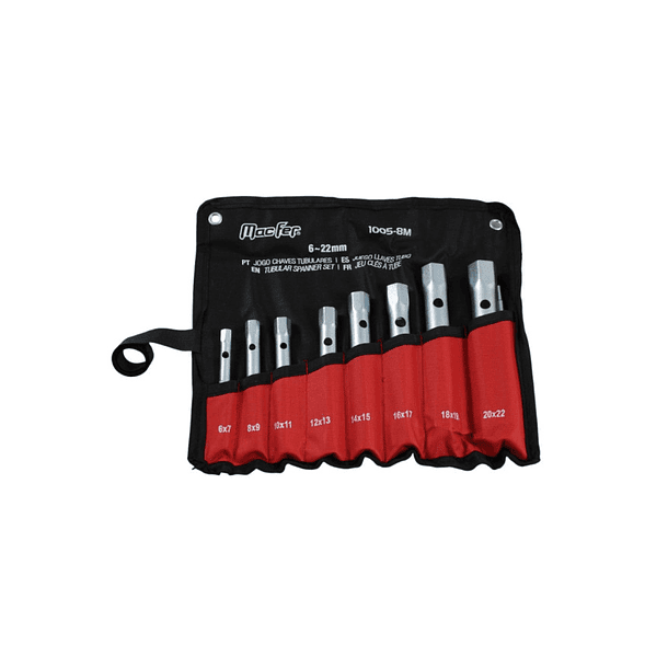 3993- Jogo chaves Tubulares MacFer  6-22 mm 8 PCs