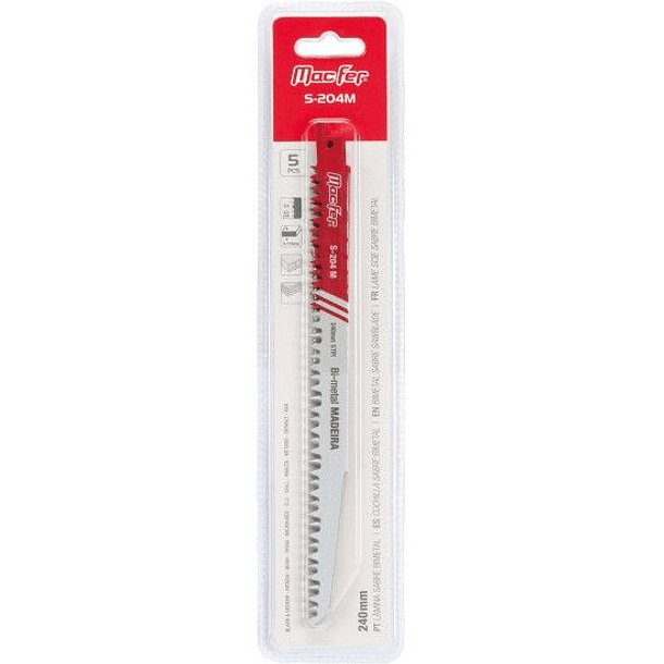 4002- Lâminas de sabre bimetal MacFer 152 mm. 5 PCs 