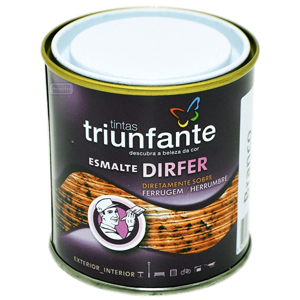 4044- Tinta DIRFER ( direto na ferrugem) Esmalte Branco