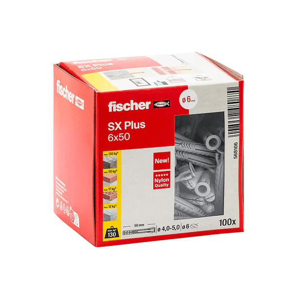 3204- Caixa buchas Fisher 6x30