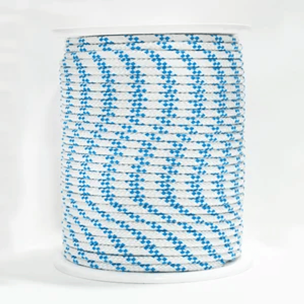 2485- Corda azul e branco 10mm