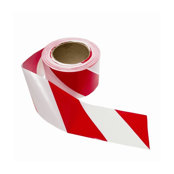 4053- Fita sinalização verm/branco 5 cm x 200 m