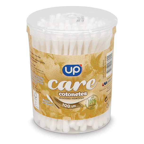 46- Cotonete algodão hidrofílo 100 unidades